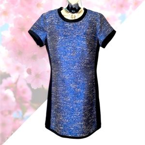 Madewell Shimmerweave Blue Tee Dress Small